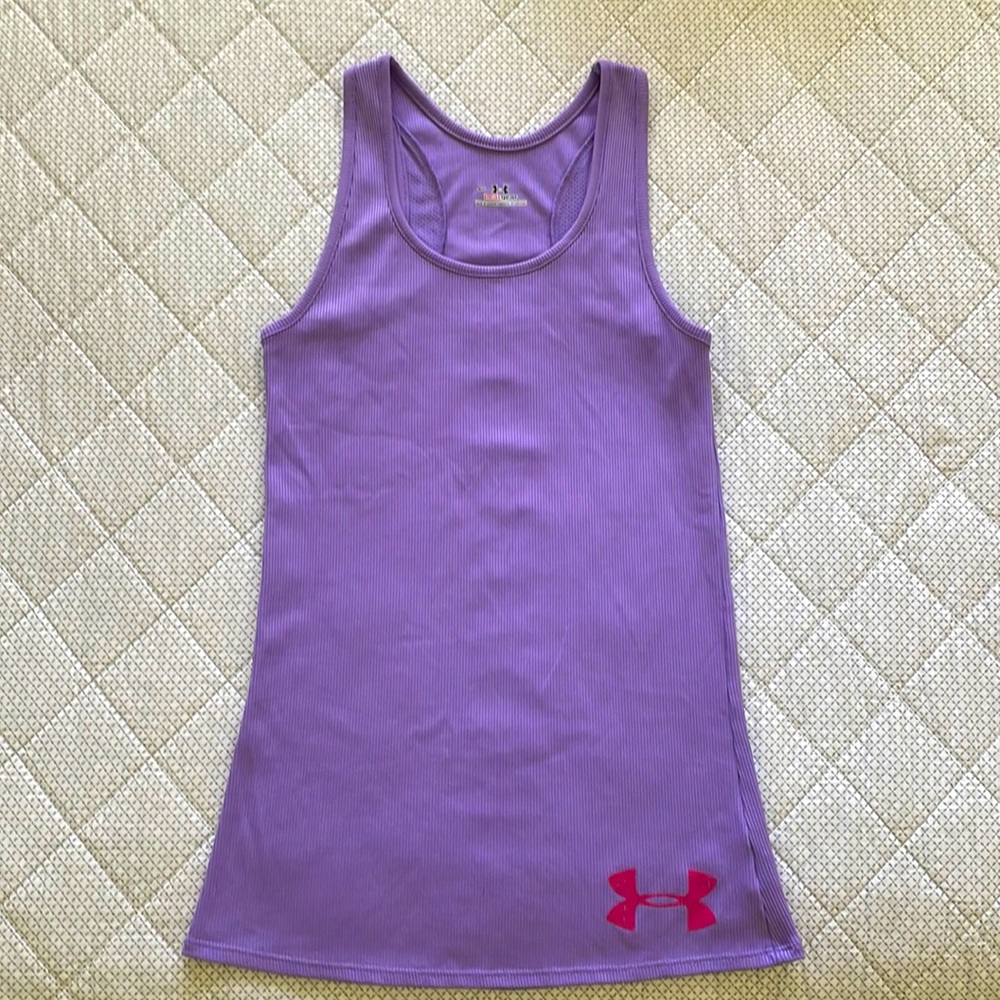 Under Armour Heat Gear Tank Top (Purple) Small